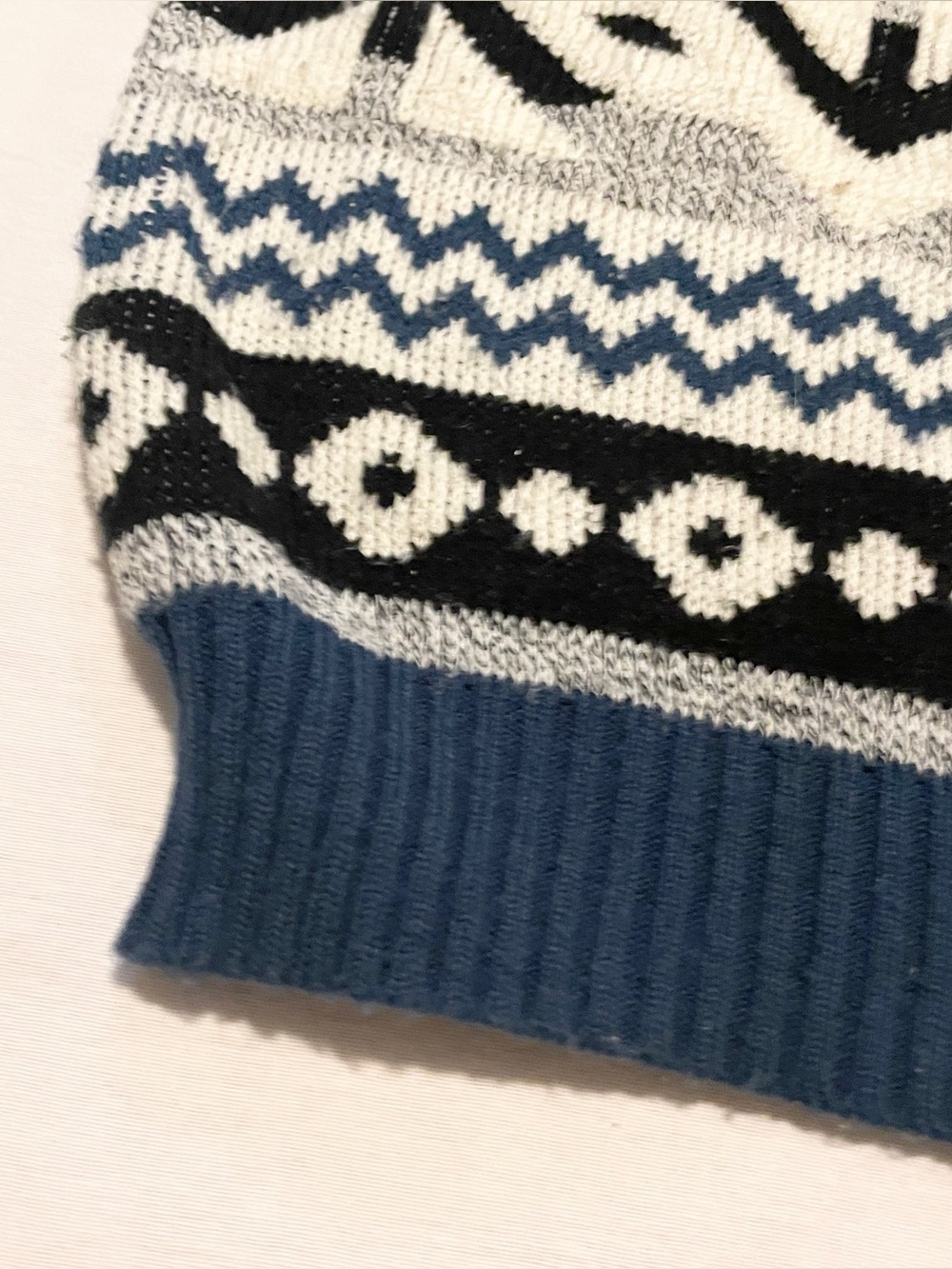 VTG 90s Riley Geometric Knit Grandpa Sweater Large - Picture 8 of 16